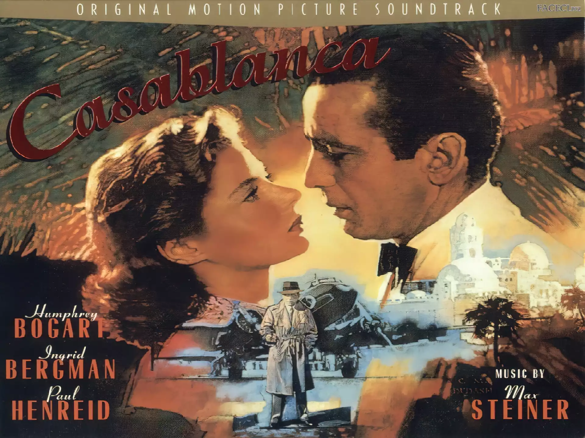 obrazek, Casablanca, Ingrid Bergman, Humphrey Bogart
